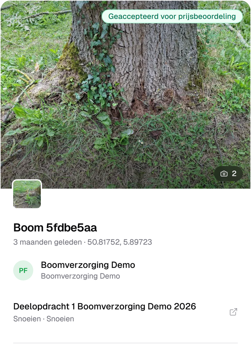 De wachtrij Goedkeuringen in IDA: per afwijking de foto uit het veld, de oude waarde doorgestreept en de nieuwe in groen, met erbij wie en wanneer.